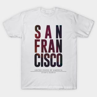 San francisco city typography T-Shirt